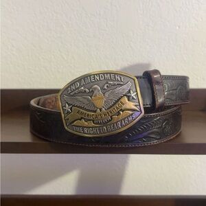 Resistol tooled leather belt